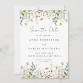 Summer Wildflower Field Save The Date (Voorkant)