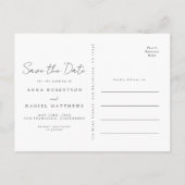 Summer Wildflower Field Save the Date Briefkaart (Achterkant)
