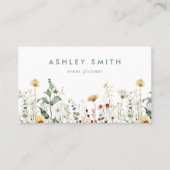 Summer Wildflower Field Visitekaartje (Voorkant)