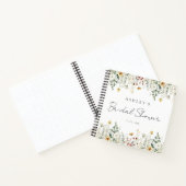 Summer Wildflower Field Vrijgezellenfeest Gastboek Notitieboek (Binnen)