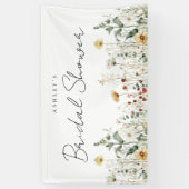 Summer Wildflower Field Vrijgezellenfeest Spandoek (Verticaal)