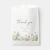 Summer Wildflower Field Wedding Favor Bag Bedankzakje (Voorkant)