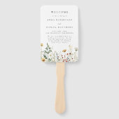 Summer Wildflower Field Wedding Handwaaier (Voorkant)