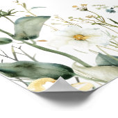 Summer Wildflower Field Wedding Seating Chart Poster (Hoek)