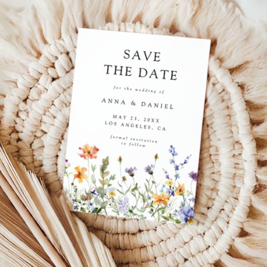 Summer Wildflower Garden Save The Date