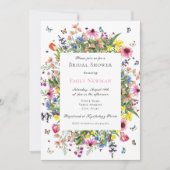 Summer Wildflower Garden Vrijgezellenfeest Kaart (Voorkant)