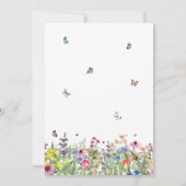 Summer Wildflower Garden Vrijgezellenfeest Kaart (Achterkant)