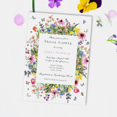 Summer Wildflower Garden Vrijgezellenfeest Kaart