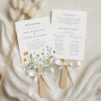 Summer Wildflower Garden Wedding Handwaaier
