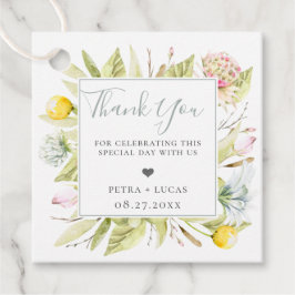 Summer Wildflower Hartelijk dank Bedankjes Labels