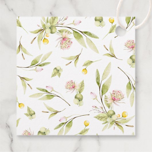 Summer Wildflower Hartelijk dank Bedankjes Labels (Achterkant)