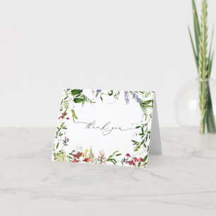 Summer Wildflower Hartelijk dank Bedankkaart