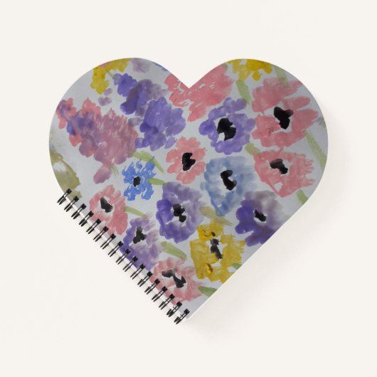 Summer Wildflower Heart Notitieboek (Voorkant)