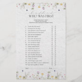 Summer Wildflower Hij zei dat ze douche spel zei (Voorkant)