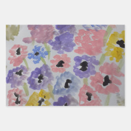 Summer Wildflower Inpakpapier Vel