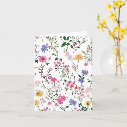 Summer Wildflower Kaart (Gele Bloem)