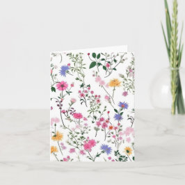 Summer Wildflower Kaart