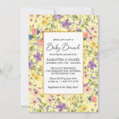 Summer Wildflower Meadow Baby Brunch Kaart (Voorkant)