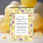 Summer Wildflower Meadow Baby Brunch Kaart