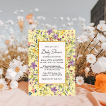 Summer Wildflower Meadow Baby shower