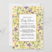 Summer Wildflower Meadow Baby shower Kaart (Voorkant)