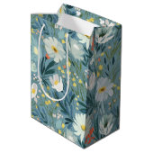 Summer Wildflower Meadow Design Medium Cadeauzakje (Achterkant Gekanteld)