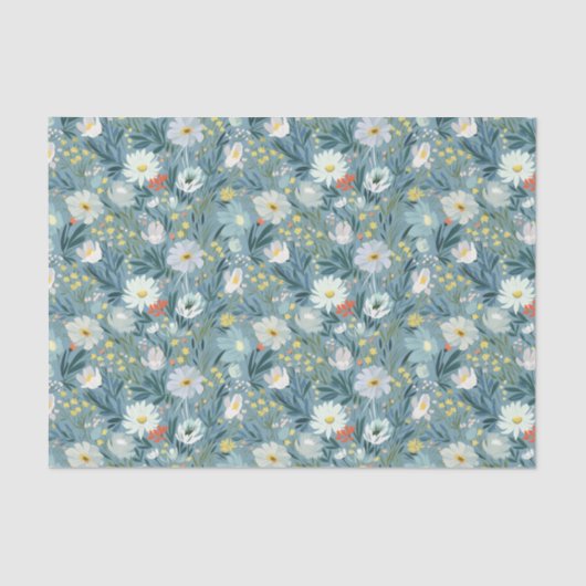 Summer Wildflower Meadow Design Tissuepapier (Voorkant)