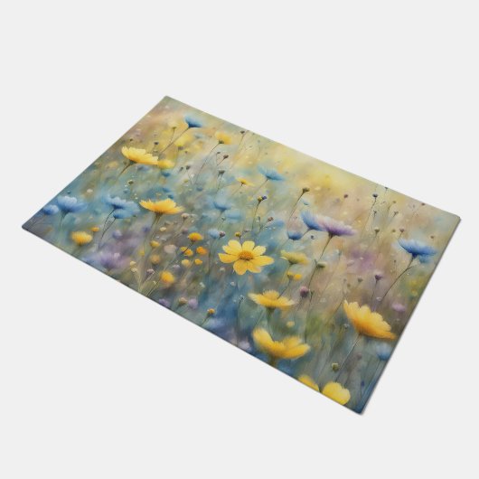 Summer Wildflower Meadow Deurmat (Schuin)