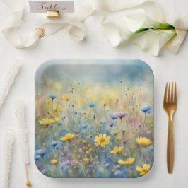 Summer Wildflower Meadow Papieren Bordje