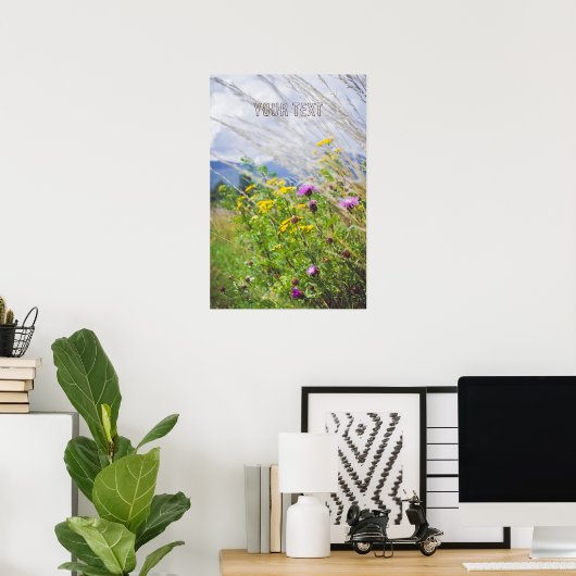 Summer Wildflower Meadow Poster (Thuiskantoor)