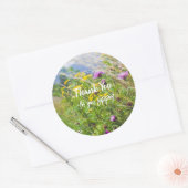 Summer Wildflower Meadow Ronde Sticker (Envelop)