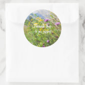 Summer Wildflower Meadow Ronde Sticker (Tas)
