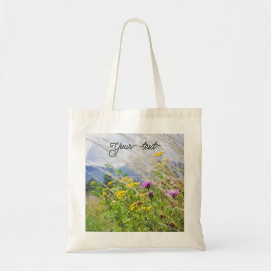 Summer Wildflower Meadow Tote Bag (Voorkant)