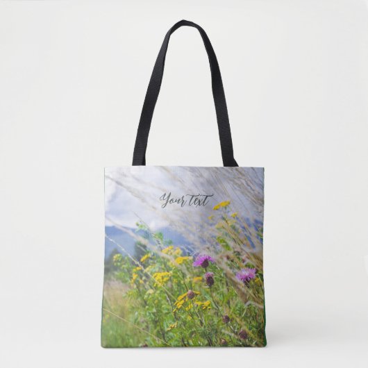 Summer Wildflower Meadow Tote Bag (Voorkant)