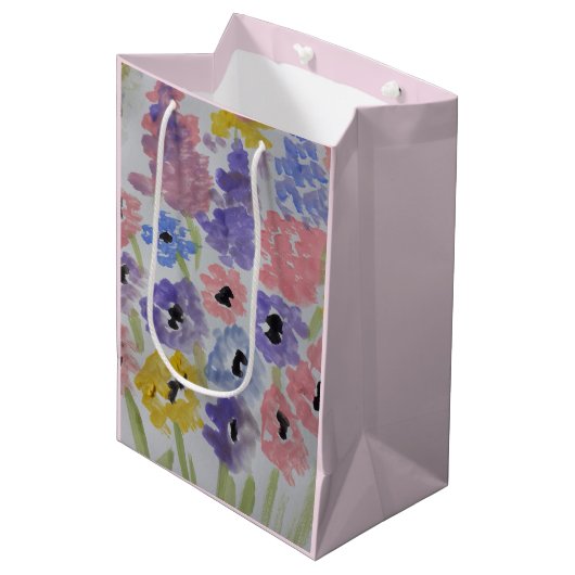 Summer Wildflower Medium Cadeauzakje (Voorkant Gekanteld)