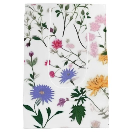 Summer Wildflower Medium Cadeauzakje (Achterkant)