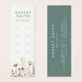 Summer Wildflower Multiple Earring Display Kaart (Voorkant /achterkant)