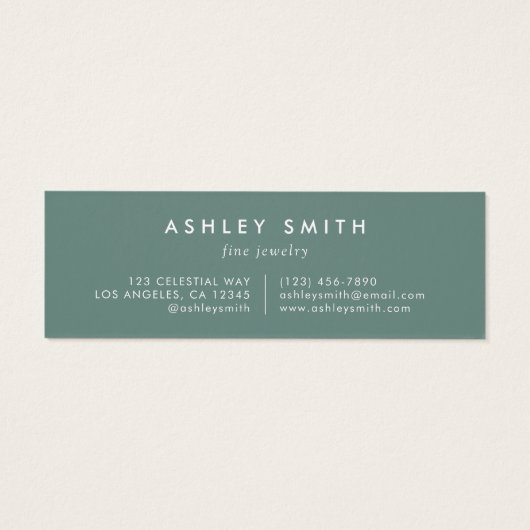 Summer Wildflower Multiple Earring Display Kaart (Achterkant)