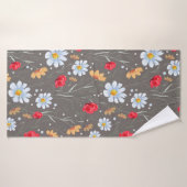 Summer Wildflower Pattern Badhanddoek (Badhanddoek)