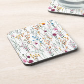 Summer Wildflower Pattern Bier Onderzetter (Linkerzijde)