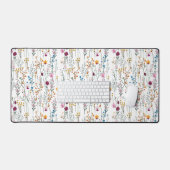 Summer Wildflower Pattern Bureaumat (Keyboard & Muis)