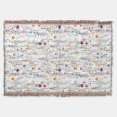 Summer Wildflower Pattern Deken (Voorkant)