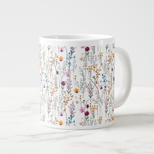 Summer Wildflower Pattern Grote Koffiekop (Voorkant rechts)