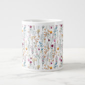 Summer Wildflower Pattern Grote Koffiekop (Voorkant)