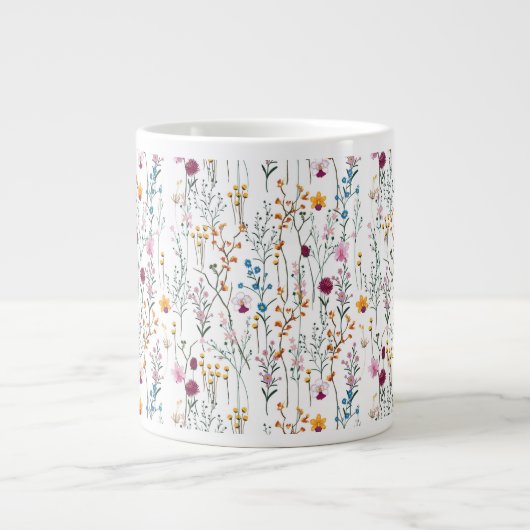 Summer Wildflower Pattern Grote Koffiekop (Voorkant)