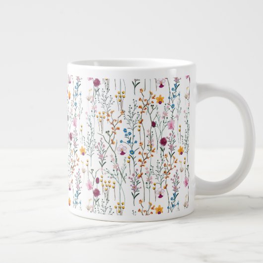 Summer Wildflower Pattern Grote Koffiekop (Rechts)