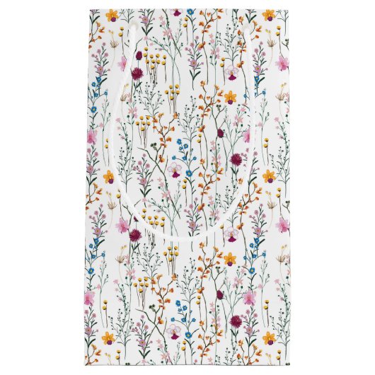 Summer Wildflower Pattern Klein Cadeauzakje (Voorkant)
