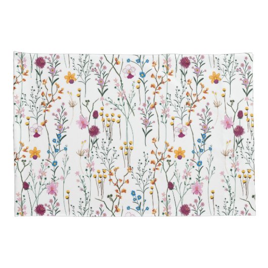 Summer Wildflower Pattern Kussensloop (Achterkant-Rechts)