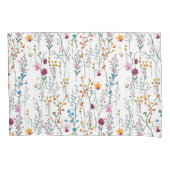 Summer Wildflower Pattern Kussensloop (Voorkant-Links)