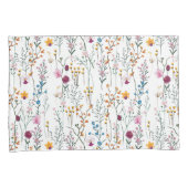 Summer Wildflower Pattern Kussensloop (Voorkant-Rechts)